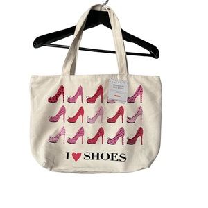 Payless Canvas “I Love Shoes” Bag, NWT